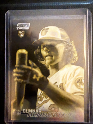 2023 Topps Stadium Club Chrome Gold #19 Gunnar Henderson RC Baltimore Orioles