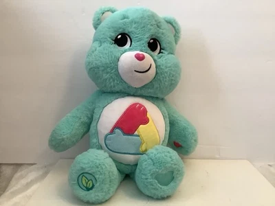 Care Bears Unity Bear 13" Teal Plush Basic Fun 2023 - Image 1 of 4
