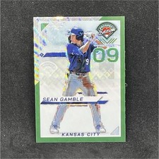 Panini 2025 Prospect Edition Sean Gamble Rookie Green Wave Prizm 48/75 Royals