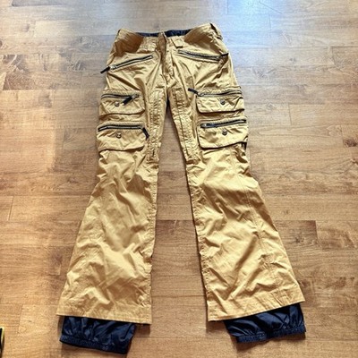 Burton B by Burton Women s Snowboard Ski Pants Medium DRYRIDE Gold Cargo