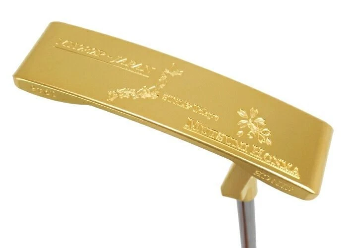 MUTSUMI HONMA GOLF MH282P Putter 24K Gold Plated Model Rar Limited Edition 33ich - Image 2 of 4