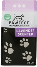 Lavender Scented Clumping Cat Litter   17.2 lb / lbs, White And Purple