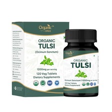 Tulsi 120 Tablets   USDA Organic Holy Basil   Supports Stress Relief  Adapto...
