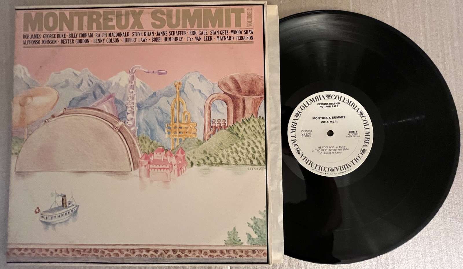 MONTREUX SUMMIT-VOLUME 2 - 1st Press PROMO White Label GATEFOLD VINYL 2Lp
