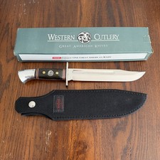 VTG Western Cutlery Fixed Carbon Steel Blade Sheath Combat Knife W46-8 N