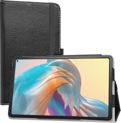 TABLET-HÜLLE FÜR CHUWI HIPAD PRO 10,8'''' ÖKO-LEDER SCHWARZ MATT MIT STAND