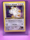 1st edition Giovanni's Meowth 74/132 Gym Challenge Regular Pokemon Card