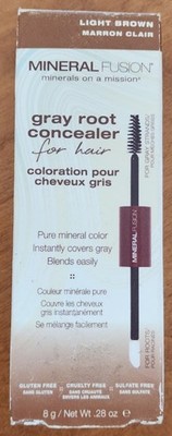 Mineral Fusion Gray Root Hair Concealer Formula 8g Wand Brush Color Shade Choice