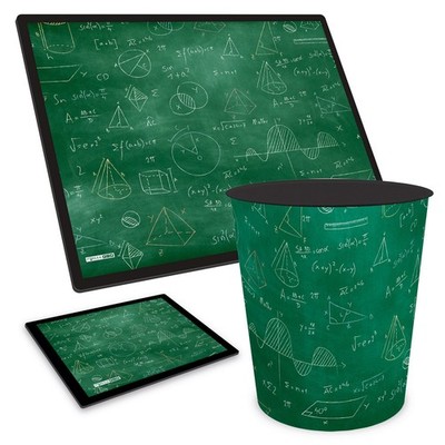 ITENGA Papierkorb Schreibtischunterlage Mauspad Set FORMELN Mathematik neu
