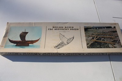 Vintage Billing Boats Skuldelev Viking Ship VIKINGESKRID #456 Wooden Ship Model