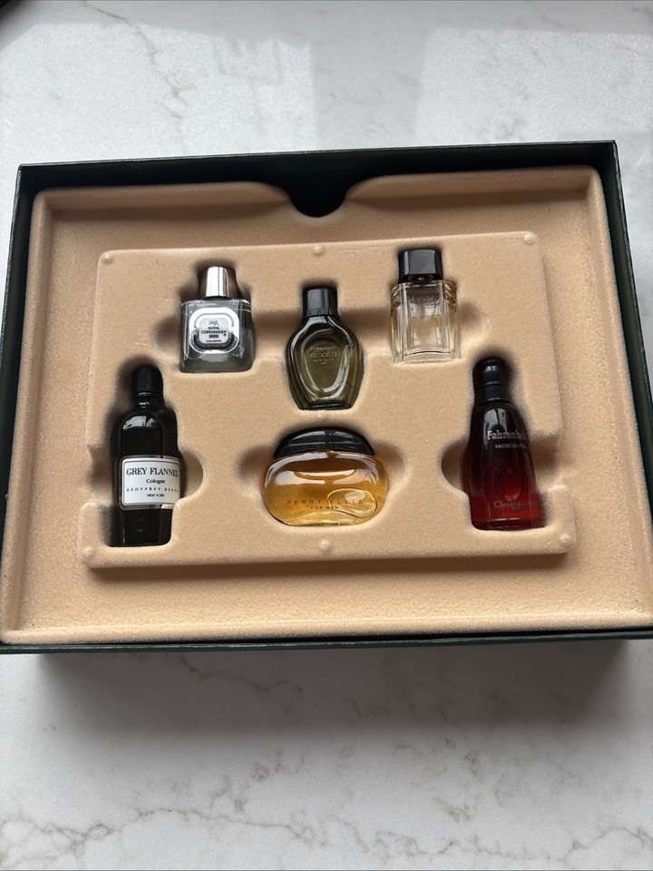Bloomingdale’s Vintage 6 Sampler Men’s Mini Cologne In Box