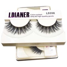 Durable High End False Eyelash Long Thick Black Natural Lashes Makeup