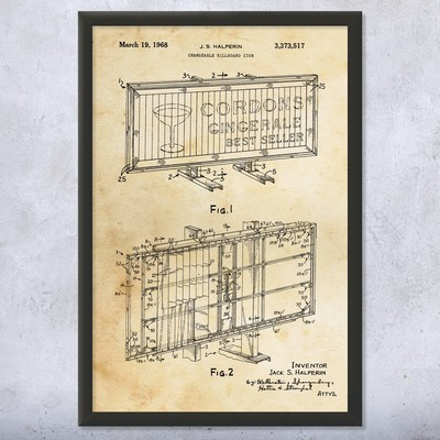 #ad Billboard Patent Wall Art: Business Decor Advertiser Gift Salesman Gift $16.95