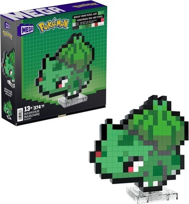 Pokémon Bisasam MEGA Bausatz Pixel Art | 374 Teile | Mattel Bauset NEU   