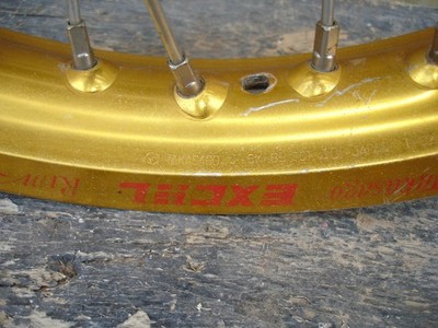 07-25 HONDA CRF150RB EXCEL GOLD REAR BIG WHEEL RIM 16