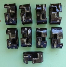 Vintage Pottery Napkin Holders Marked PC 9 in Total Ceramic