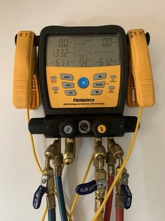 Fieldpiece SM480V 4 port SMAN Refrigerant Manifold With Micron Gauge