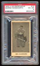 GEORGE HAINSWORTH - 1933-34 Anonymous V129 - #13 - HOF Set Break - PSA 4 - Leafs