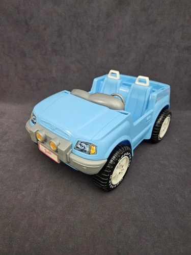 VTG 1999 Barbie Blue Jeep Wrangler Beach Cruise Car Vehicle