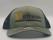New Richardson GVI NAPA Wine Growing Snapback Hat Cap Gray/Black