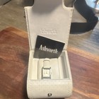 Ashworth Women’s Rectangle Quartz Dress Watch White Leather Band w/ Box — photo 1