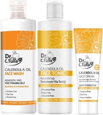 Farmasi Dr. C. Tuna Calendula Oil for Face Wash Tonic Cream Set