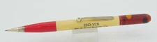 Ritepoint White & Red w/ISO-VIS Motor Oil Filled Top Gas Station Pencil - 1940's