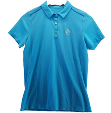 Odlo Golf Polo Shirt Blue Womens Small Short ...