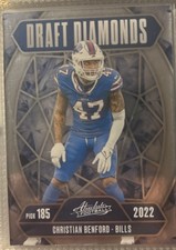 2025 Panini Absolute Draft Diamonds  Christian Benford (Buffalo Bills)