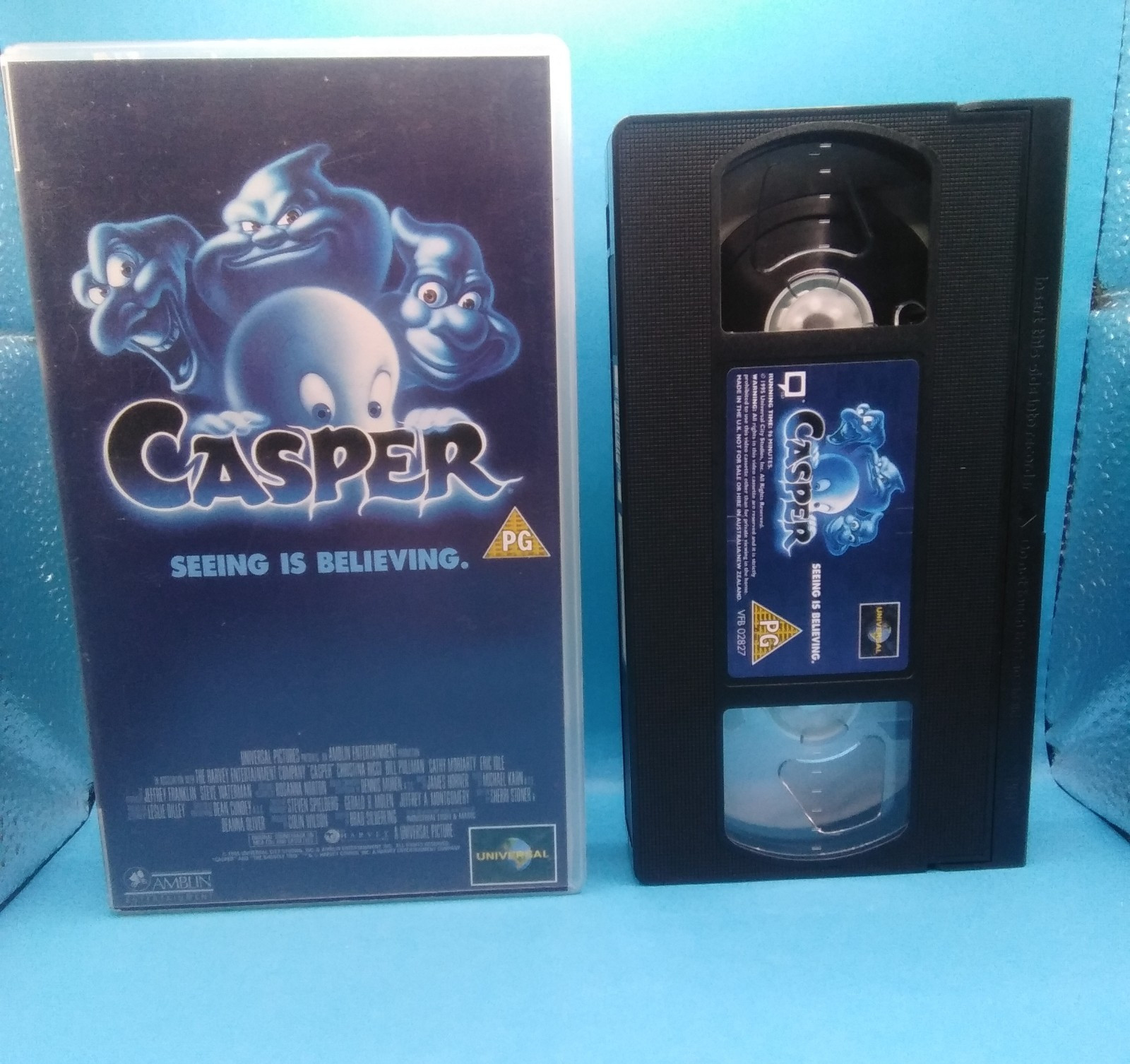 Casper (1995) VHS PAL Original UK Video Tape with Christina Ricci & Bill Pullman