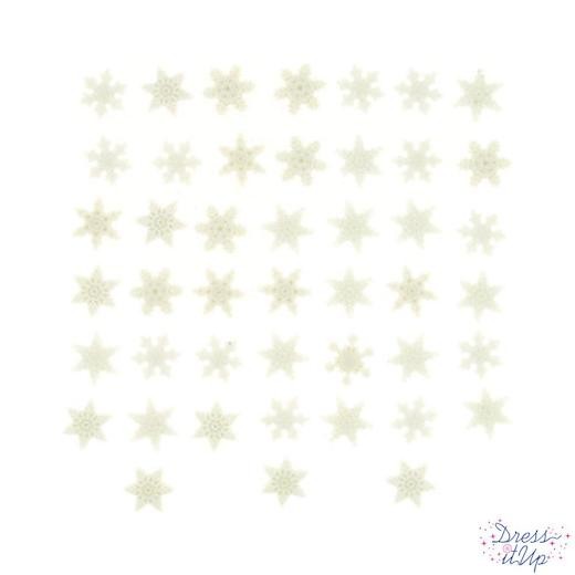 Dress It Up Buttons - Itty Bitty Snowflakes #2077