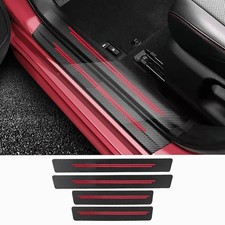 Door sill Protector, for All car Models 4PC red Door sill Scr