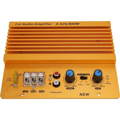Car Audio Verstärker Stereo 12V 800W HiFi Heizkörper Aluminium