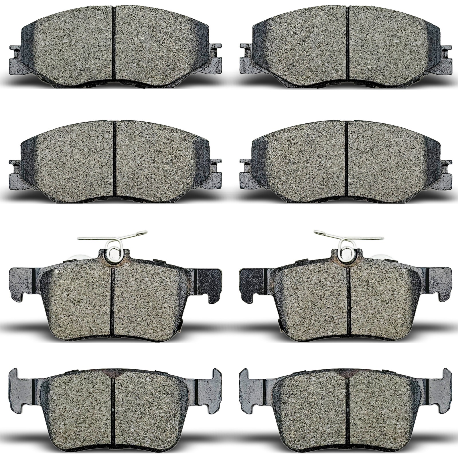 Front + Rear Ceramic Brake Pads Set Fit For 2022-2024 Honda Civic LX