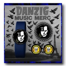DANZIG MUSIC MERCHANDISE SET OF THREE     BRACELET  NECKLACE  EARRINGS