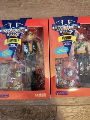 FULL SET 2024 Biker Mice from Mars Vinnie Modo & Throttle Figure Nacelle NIP