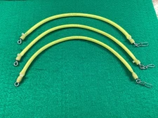 3 Luhr Jensen Dipsy Diver Snubbers, 12” long,Yellow for visibility, Good swivels