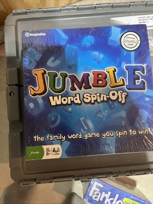 Jumble Word Spin Off Family Board Game~ 2007~by Imagination ~Ages 8+