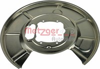 Spritzblech Bremsscheibe Metzger Autoteile 6115026 FüR BMW E60 Aluminium 5Er 6Er