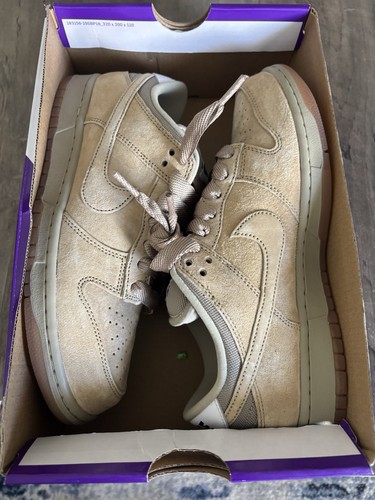 Größe 9 – Nike SB Dunk Low Pro B Parachute Beige Braun HJ0367-200 Herren NEU - Bild 7 von 8