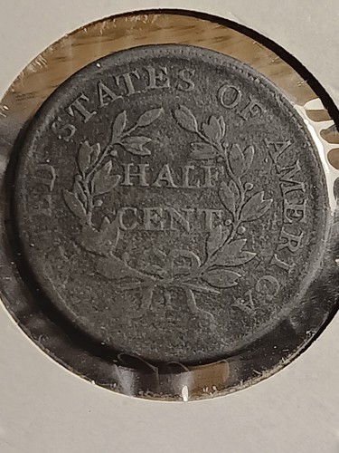 1806 Draped Bust Half Cent Rotated Reverse Nice Addition For Your Collection - Picture 5 of 7