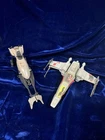 1983 Star Wars Battle Micro X-wing Fighter & Speeder Bike “as Is”