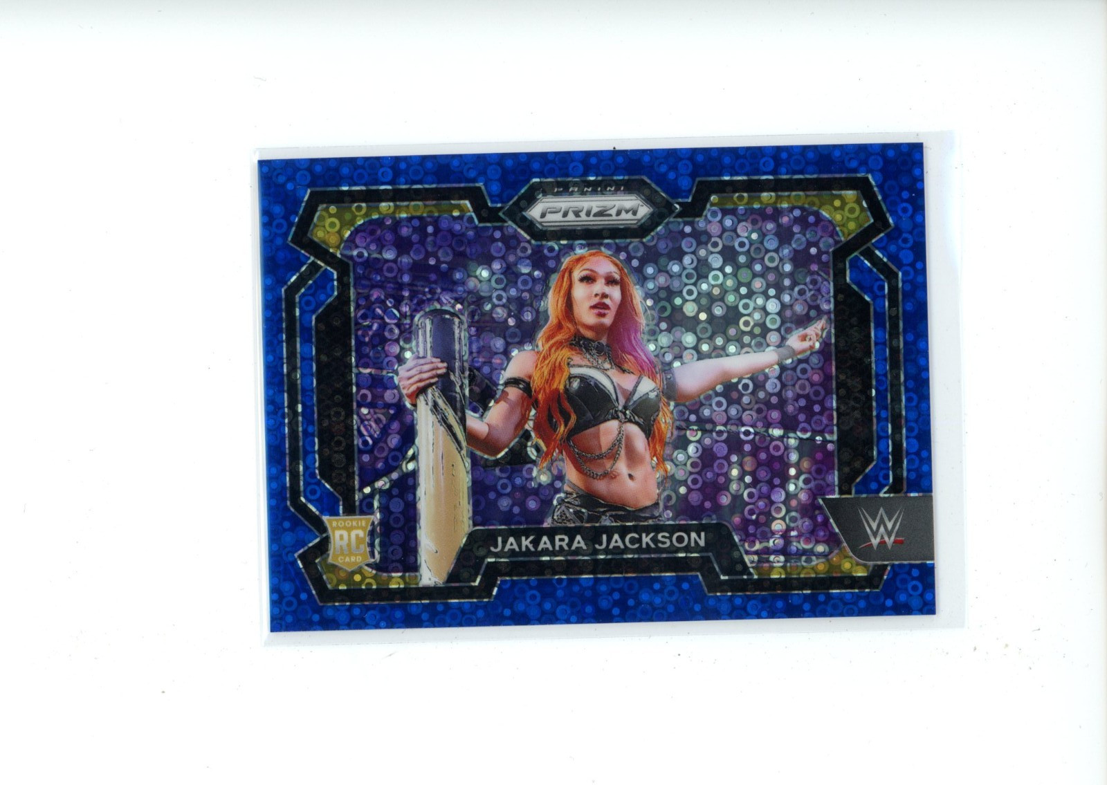 2024 Prizm WWE Jakara Jackson #12 Rookie RC NXT Blue Disco Undercard Prizm 6/25
