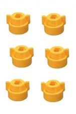 Pack of 6 - Quick TeeJet Yellow Nylon Cap For TP XR DG OC Turbo & AIXR Tips C...