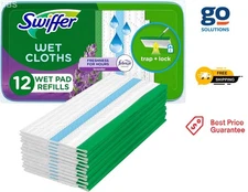 Swiffer Sweeper Wet Mopping Pad Refills for Floor Mop with Febreze, 12 Count ...