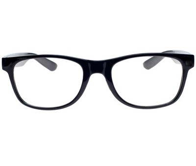 Nerd Brille Ohne Stärke in Schwarz