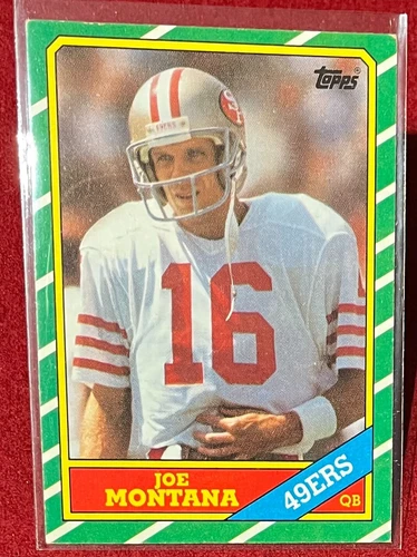 1986 TOPPS JOE MONTANA #156 . SEE COMBINED OFFER