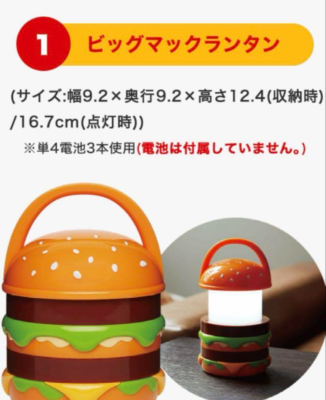McDonald's Big Mac Lantern BEAMS Collaboration Limited 2025 JP NEW