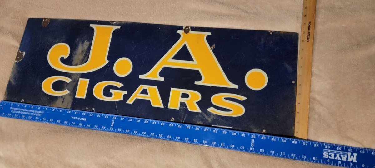1930's J.A. Cigars Porcelain Sign | eBay