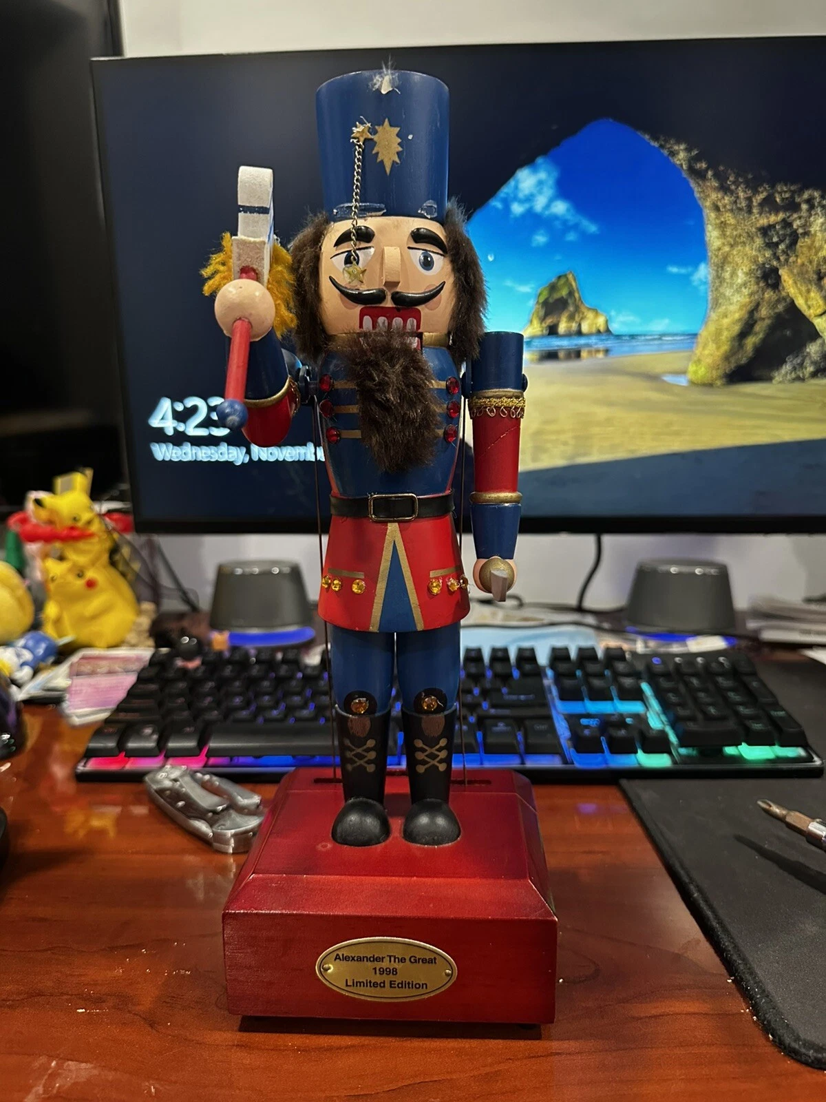 San Fran Music Nutcracker Musical Alexander The Great 14” Lim. Ed. 2290/10,000